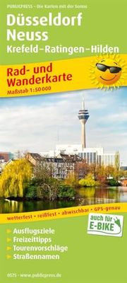 Dusseldorf - Neuss, cycling and hiking map 1:50,000