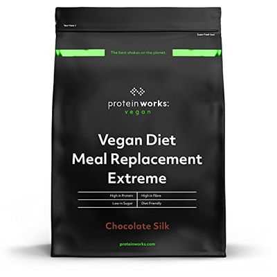 Sustitutivo de Comida Dietético Vegano Extreme | Batido bajo en calorías para perder peso | Vitaminas & minerales esenciales | THE PROTEIN WORKS | Chocolate Suave | 2kg