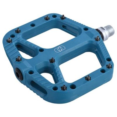 Oxford Produkter mountainbike pedaler loam 20 nylon platta pedaler. Chromolyy 9/16 tum axel. Förseglade lager. Blå
