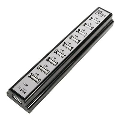 LogiLink UA0096 interface hub 480 Mbit/s Zwart