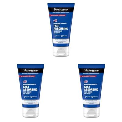 Neutrogena Norwegian Formula, Fast Absorbing Hand Cream, 75 ml (Pack of 3)