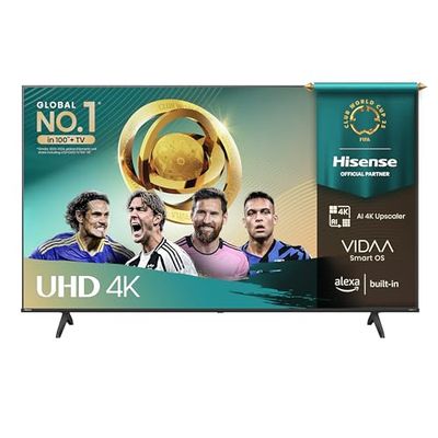Hisense Smart TV 55" 4K Ultra HD 2025 55E63QT, Smart TV VIDAA U8, Dolby Vision, HDR 10, Game Mode Plus, Alexa Built-in, VIDAA Voice, Tuner DVB-T2/S2 HEVC 10, lativù 4K, 55'', 2025 LED