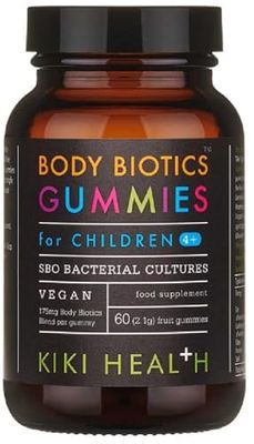 Kiki Health - Body Biotics Gummies for Kids | Probiotic Support, 175mg - 60 Gummies