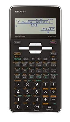 Sharp EL-W531 TH-WH - Calcolatrice scientifica (display riteView, ingresso D.A.L., funzionamento a batteria), colore: Bianco/Nero