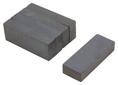 Y30Bh Ferrite Magnet Para Artes, Manualidades, Fabricación de Modelos, Bricolaje Y Pasatiempos - 50mm x 19mm x 10mm de Espesor - 3kg - Paquete de 50
