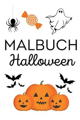 50 Malblätter Halloween - Malbuch für Kleinkinder und Kinder
