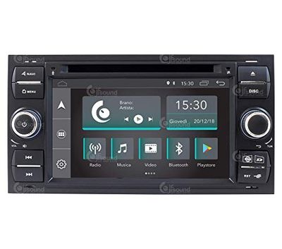 JF-137FKA-XDAB Anpassad passform bilradio för Ford Svart Android GPS Bluetooth WiFi Dab USB Full HD pekskärm 7"