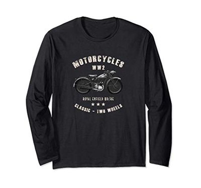 Royal Enfield WD / RE Motocicleta Clásica WW2 Manga Larga