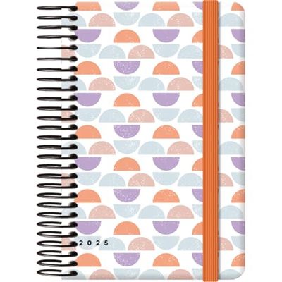 Dohe - Agenda 2025 - Semana Vista, Tamaño Bolsillo (8,5x13 cm), 12 Meses Enero a Diciembre, Tapa Dura y Goma, Planificador en Español, Material de Oficina - CUTE DUNE