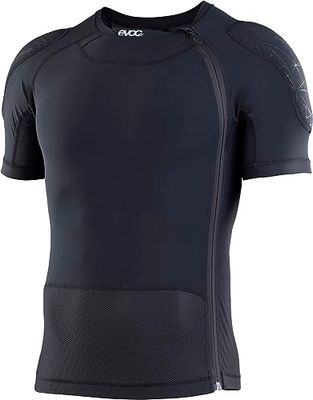 EVOC PROTECTOR SHIRT ZIP, koszulka ochronna (ochraniacze pleców i ramion LITESHIELD FLEX, z zamkiem błyskawicznym i torbą na narzędzia, można prać w pralce, rozmiar: M), czarna