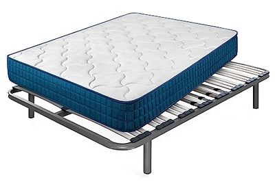 Colchón Viscoelástico Royal Memory + Somier Apolo con 5 Patas de 25 cm | Medida: 105x200 cm