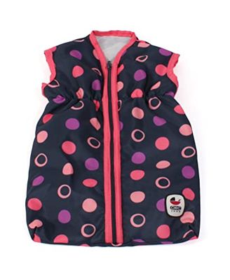 Bayer Chic 2000 792-20 docksovsäck för babydockor upp till 55 cm, dockkläder, docktillbehör, korallo