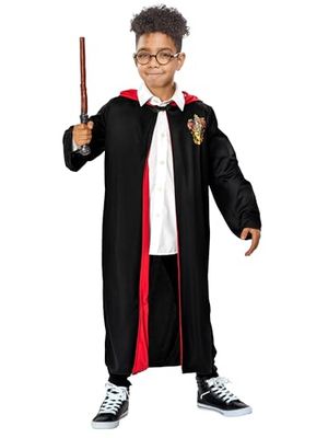 Rubies Harry Potter Kit para meninos e meninas, capa, varinha e óculos, licença oficial Harry Potter Wizard World para o Natal, aniversário, presentes