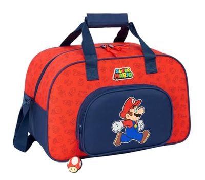 SUPER MARIO TRICK - torba sportowa, plecak, idealny dla dzieci w różnym wieku, wygodna i wszechstronna, jakość i wytrzymałość, 40 x 23 x 24 cm, ciemnoniebieski/czerwony, M, Casual