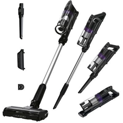 Hoover HF1PZ10H 011 39401071, draadloze steelstofzuiger, zwart/paars, 0,7 l