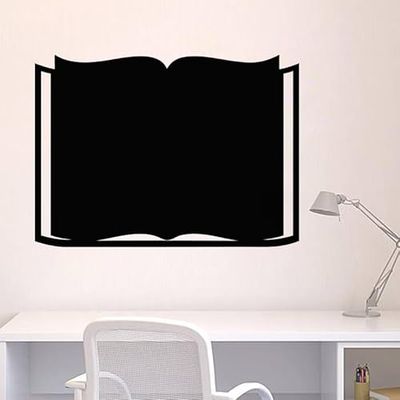 Ambiance - Adhesivo decorativo para pared (15 x 20 cm), color negro