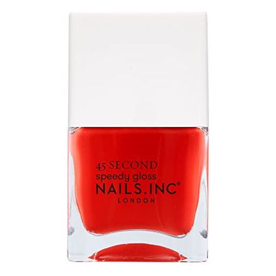Nails.INC 45 Second Speedy Gloss Paddington Peace Out 14ml, Red Nail Polish