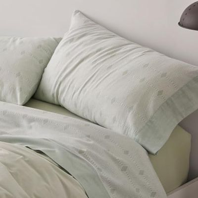 Burrito Blanco Beddengoed van katoenflanel, bed 135 cm (+ beschikbare maten), design 571, kleur mint (135 x 190/200 cm)