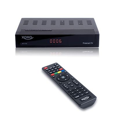 Xoro HRT 8730 DVB-C odbiornik kablowy z odtwarzaczem multimedialnym USB 2.0, PVR Ready, Timeshift, nadaje się do wszystkich sieci kablowych, czarny