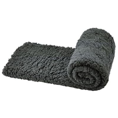 Nobby Ligdeken Teddy Classic donkergrijs L x B: 70 x 100 cm