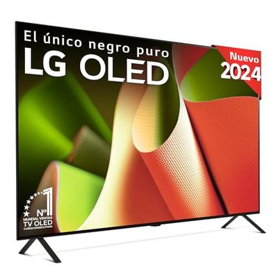 LG OLED55B46LA, 55", OLED 4K, Serie B4, 3840x2160, Smart TV, WebOS24, Procesador a8, Dolby Vision, Dolby Atmos, TV Gaming, 120 Hz, AMD FreeSync, Negro