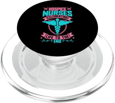 Enfermeras de hospicio celebrando la vida hasta el final Enfermera de hospicio PopSockets PopGrip para MagSafe