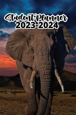 Student Planner 2023-2024 Elephant: A5, 1 Week on 2 Pages |(September 2023/ July 2024) for Middle Elementary , and High School ...