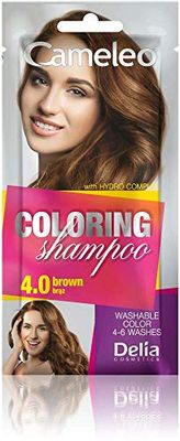 Cameleo - Shampoo Colorante – Brown - Aggiornamento del colore facile e veloce ''Tone In Tone''. - Senza ammoniaca e ossidanti – Shampoo in bustina - 40ml