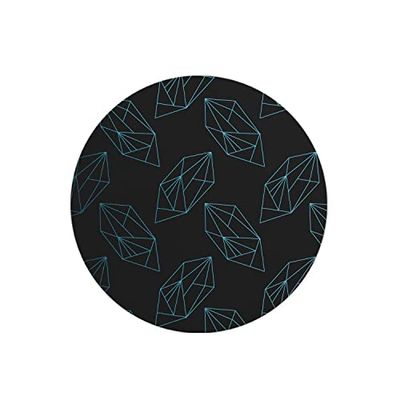 Questo Casa, Ronde digitaal bedrukte muismat, antislip onderkant, voor kantoor en thuis, diameter: 22 cm