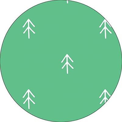 Bonateks, Ronde digitaal bedrukte muismat, antislip onderkant, voor kantoor en thuis, diameter: 22 cm
