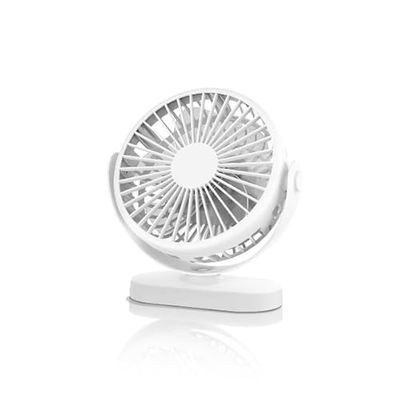 Eden pulse Ronde tafelventilator, 3 snelheden, 5 vleugels, oscillerend, oplaadbaar, USB, nachtlampje