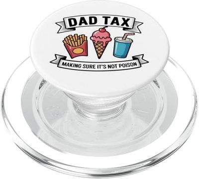 Dad Jokes Tax Pun Bad Humor Men Funny Fathers Day from Son PopSockets PopGrip for MagSafe