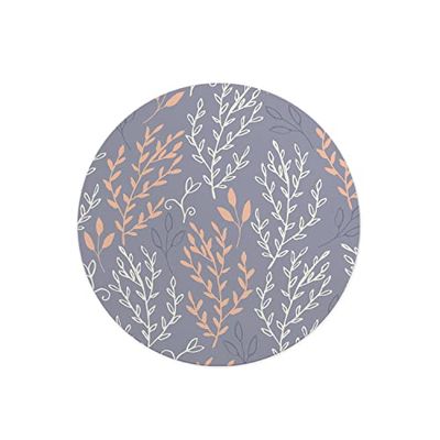 Questo Casa, Round Digital Printed Mouse Pad, Non-Slip Base, for Office and Home, Diameter:22cm