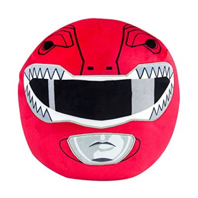 Peluche Mega 38 cm tête de Red Ranger, Dans l'univers Nintendo, elle est idéale pour décorer la chambre des filles et des Garçons. A partir de 3 ans