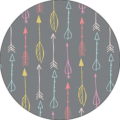Bonateks, Ronde digitaal bedrukte muismat, antislip onderkant, voor kantoor en thuis, diameter: 22 cm
