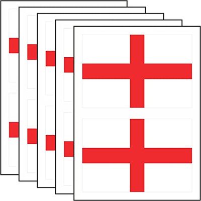 20 England Flag St George Cross Stickers Decals Football World Cup Car Decor