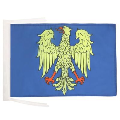 AZ FLAG - Drapeau Frioul-Vénétie julienne - 45x30 cm - Pavillon Friuli-Venezia Giulia - Italie 100% Polyester Avec Deux Cordelettes - 20g