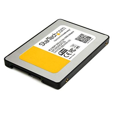 StarTech.com M.2 SSD naar 2.5 inch SATA III Adapter, M.2 Solid State Drive Converter met Beschermende Behuizing, Hoogte 9.5mm (SAT2M2NGFF25)