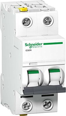Schneider a9 F05206 – Disyuntor ic60 N, 2P, 6 A, D charakteristik
