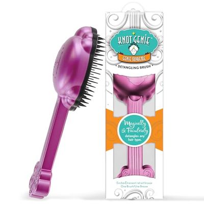 Knot Genie Detangling Brush, Fuschia/Pink by Knot Genie