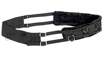 HKM Teddy Selim e flanges, unissexo, preto/preto, Vollblut/Warmblut