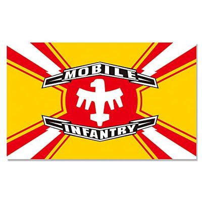 Mobiele infanterie en federatie vlag banner 3ft x 5ft polyester met 2 messing doorvoertules levendige kleur HD afdrukken binnen buiten kamer man grot decoratie