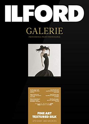 Ilford Galerie Prestige Fine Art Textured Silk 270 gsm A3 – 329 mm x 483 mm, 25 folhas