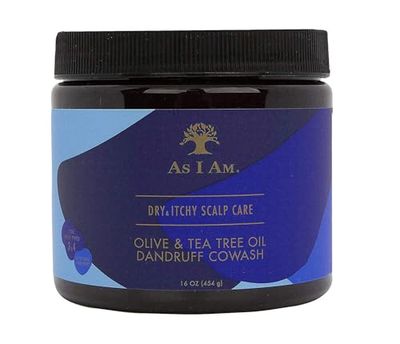 As I Am- Co Wash/Shampoo "DRY & ITCHY" com azeite e árvore de chá - 454 g - Hidratação e brilho profundo - Método adequado CURLY