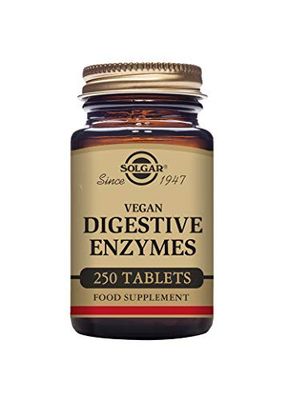 Solgar Vegan Digestive Enzymes Tablets - Pack of 250 - Lactose Free - Digestion Support - Vegan & Gluten-Free