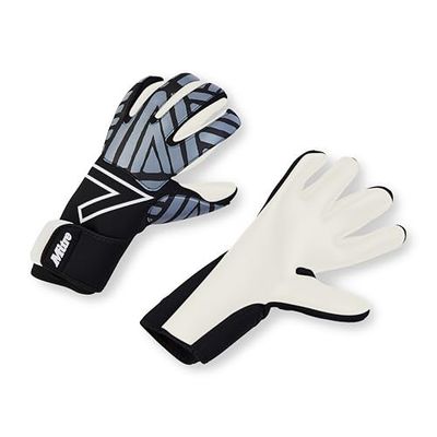 Mitre Impel Gants de Gardien de But modèle Junior | Absorption des Chocs | Adhérence supplémentaire, Noir/Gris, 5, 15,5 cm