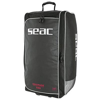 SEAC SUB 8002908432664, Bolsas Con Ruedas Unisex Adulto, Negro, 130 Lt