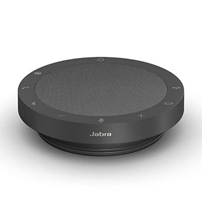 Jabra Speak2 55 Draadloze Bluetooth-luidsprekertelefoon - Draagbare luidspreker met 4 ruisonderdrukkende microfoons, 50 mm full-range luidsprekers en breedbandaudio - gecertificeerde Microsoft