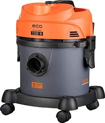 ECG VM 2120 Hobby Plastic Dust Cleaner for Wet and Dry Vacuum, Orange/Grey/Black