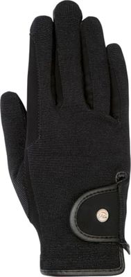 HKM vuxna ridhandskar professionell Nubuk lädermitat-9191 svart/svart 12 byxor, 9191 svart, 12